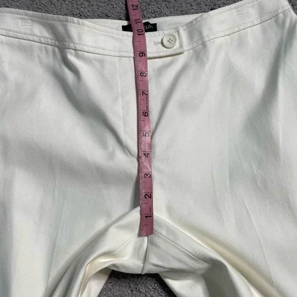Ann Taylor Gramercy Fit Pants Women’s Size 8 Ivory Straight Cotton Stretch New - Picture 9 of 13